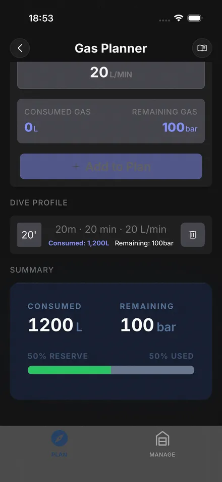 Gas Planner screenshot